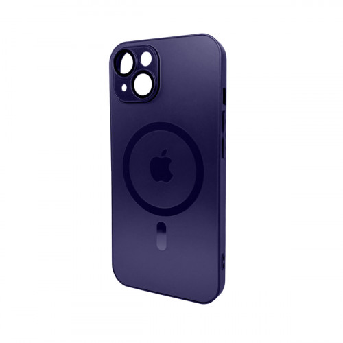 Чохол для смартфона AG Glass Matt Frame Color MagSafe Logo for Apple iPhone 14 Deep Purple