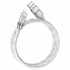 Кабель HOCO U113 Solid silicone charging data cable iP Silver