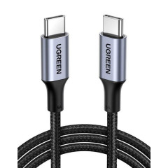 Кабель UGREEN US316 USB-C Cable Aluminum Case with Braided 2m (Black) (UGR-70429) (UGR-70429)
