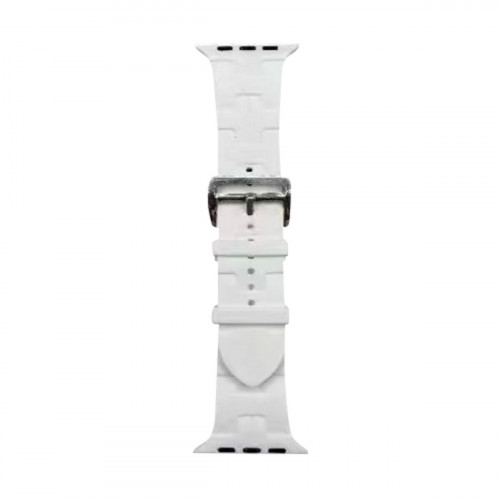 Ремінець для годинника Apple Watch Hermès 38/40/41mm 1.White (Hermes38-1.White)