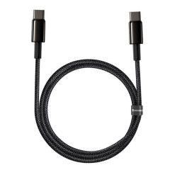 Кабель Baseus Tungsten Gold Fast Charging Data Cable Type-C to Type-C 100W 1m Black