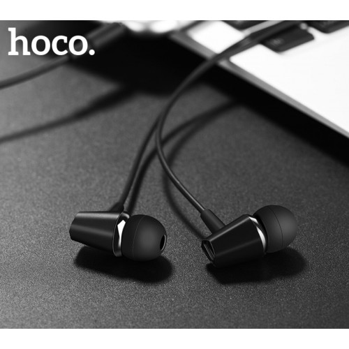 Навушники HOCO M34 honor music universal earphones with microphone Black