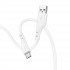 Кабель HOCO X97 Crystal color silicone charging data cable Type-C white