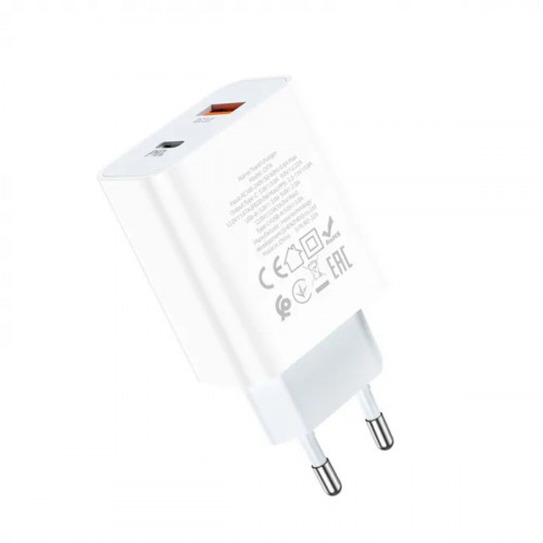 Мережевий зарядний пристрій HOCO C97A PD20W+QC3.0 charger White