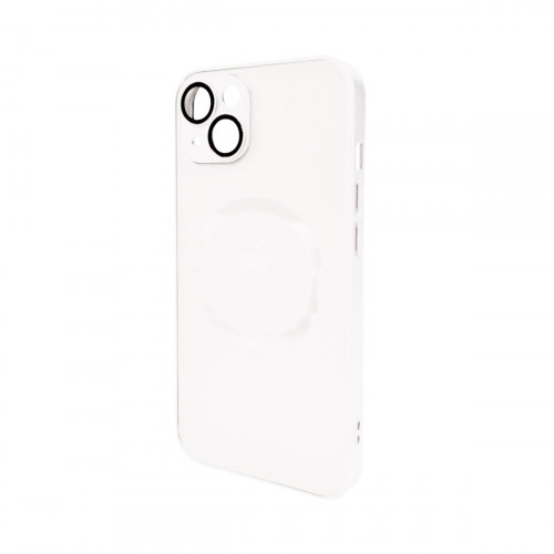 Чохол для смартфона AG Glass Matt Frame Color MagSafe Logo for Apple iPhone 13 Pearly White