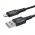Кабель ACEFAST C4-02 USB to iP 2.4A, 1.8m, nylon, zinc connectors, Black