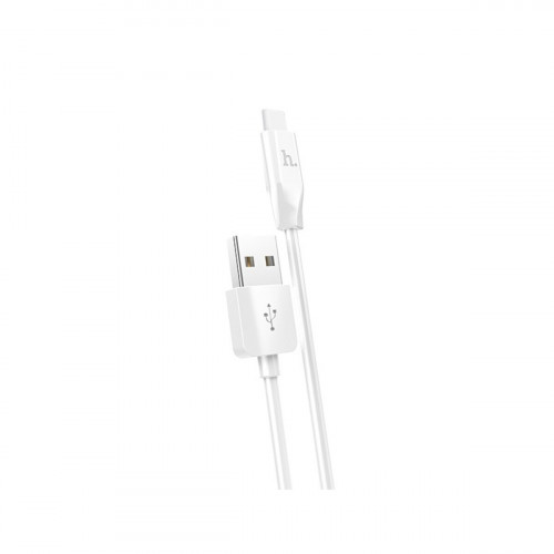 Кабель HOCO X1 USB to Type-C 3A, 1m, PVC, PVC connectors, White