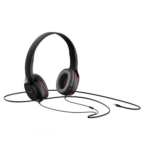 Навушники HOCO W24 Enlighten headphones with mic set Red