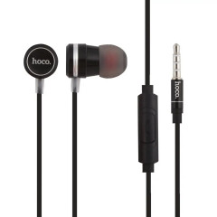Навушники HOCO M16 Ling sound metal universal earphone with mic Black (6957531051701)