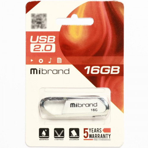 Flash Mibrand USB 2.0 Aligator 16Gb White