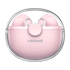 Навушники USAMS-BU12 TWS Earbuds BU Series BT 5.1 Pink (BHUBU04)