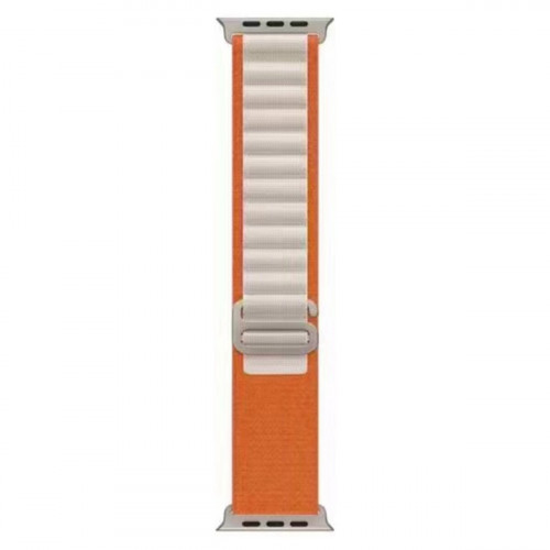 Ремінець для годинника Apple Watch Alpine Loop 42/44/45/49mm 9.Orange-White (Alpin42-9.Orange-White)