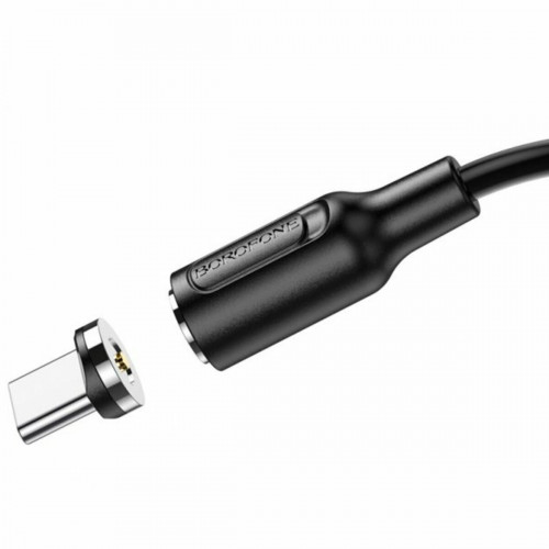 Кабель BOROFONE BX41 USB to Type-C 2.4A, 1m, PVC, PVC connectors, magnetic, Black