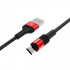 Кабель BOROFONE BX21 USB to Micro 2.4A, 1m, nylon, aluminum connectors, Red