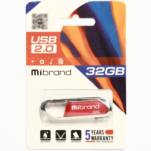 Flash Mibrand USB 2.0 Aligator 32Gb Dark Red