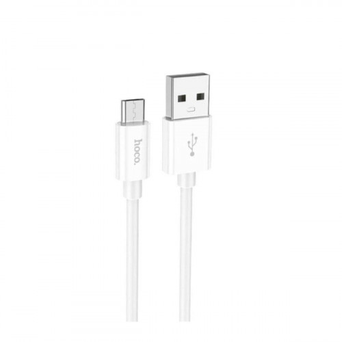 Кабель HOCO X87 Magic silicone charging data cable for Micro White