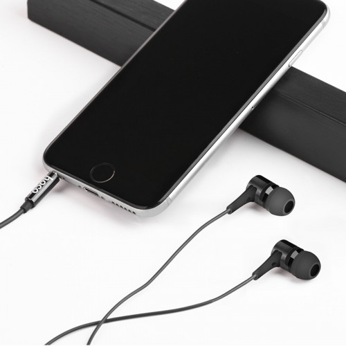 Навушники HOCO M54 Pure music wired earphones with mic Black