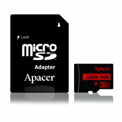 microSDHC (UHS-1) Apacer 32Gb class 10 R85MB/s (adapter SD) (AP32GMCSH10U5-R)