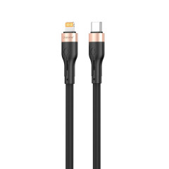 Кабель CHAROME C23-05 USB-C to Lightning charging data cable Black (6974324910786)