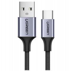 Кабель UGREEN US288 USB-C Male to USB 2.0 Male Cable Aluminum Braid 3m (Space Gray) (UGR-60408) (UGR-60408)