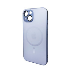 Чохол для смартфона AG Glass Matt Frame Color MagSafe Logo for Apple iPhone 14 Sierra Blue (AGMattFrameMGiP14SierraBlue)