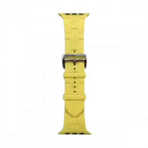 Ремінець для годинника Apple Watch Hermès 42/44/45/49mm 7.Light Yellow (Hermes42-7.LightYellow)