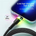 Кабель Essager Colorful LED USB Cable Fast Charging 2.4A USB-A to Lightning 1m black (EXCL-XCD01) (EXCL-XCD01)