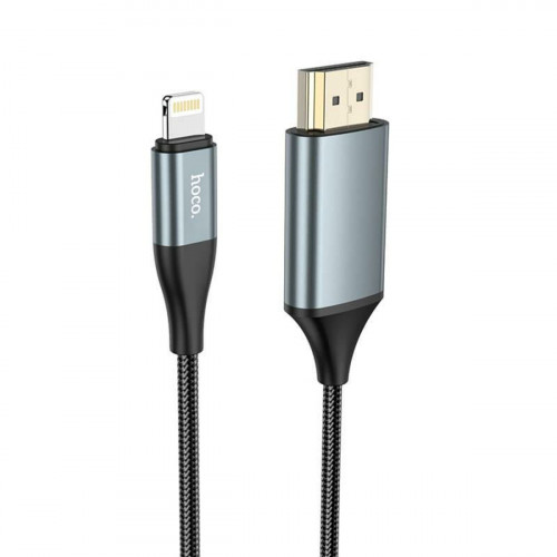 Кабель HOCO UA15 High-definition on-screen cable for iP to HDTV Metal Gray