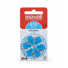 Батарейка MAXELL PR44 (675) 6BS ZINC AIR (M-790420.00.EU) (4043752334500)