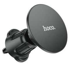 Тримач для мобільного HOCO H12 Fine jade ring magnetic car holder(air outlet) Black (6931474794505)