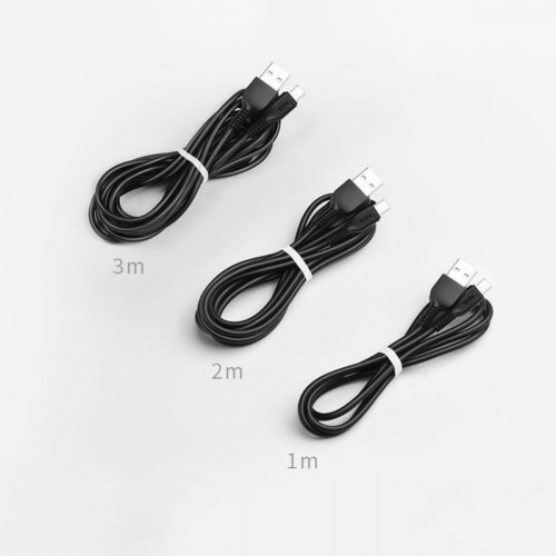 Кабель HOCO X20 USB to Micro 2A, 3m, PVC, TPE connectors, Black