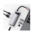 USB-Hub Baseus Metal Gleam Series 6-in-1 Multifunctional Type-C HUB Docking Station Gray （Type-C to HDMI*1+USB3.0*3+PD*1+VGA*1）