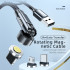 Кабель Essager Universal 540 Ratate 3A Magnetic USB Charging Cable Micro 2m grey (EXCCXM-WXA0G) (EXCCXM-WXA0G)