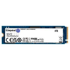 SSD M.2 Kingston NV2 4000GB NVMe 2280 PCIe 4.0 x4 3D NAND (SNV2S/4000G)