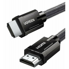 Кабель UGREEN HD135 8K HDMI M/M Round Cable with Braided 1m (Gray) (UGR-70319) (UGR-70319)
