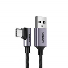 Кабель UGREEN US284 Right Angle USB-A to USB-C Cable 2m (Space Gray) (UGR-50942) (UGR-50942)