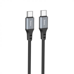 Кабель HOCO X92 Honest 60W silicone charging data cable for Type-C to Type-C(L=3M) Black (6931474788788)