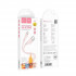 Кабель HOCO X97 Crystal color silicone charging data cable Type-C light pink