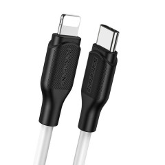 Кабель BOROFONE BX42 USB to Type-C 3A, 1m, silicone, TPE connectors, Black (BX42CB)