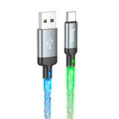 Кабель HOCO U112 Shine charging data cable for Type-C Gray (6931474788818)