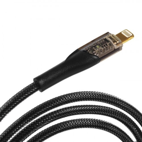 Кабель Essager Interstellar Transparent Design USB Charging Cable Type C to Lightning 1m black (EXCTL-XJ01-P) (EXCTL-XJ01-P)