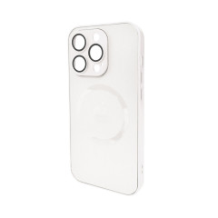 Чохол для смартфона AG Glass Matt Frame Color MagSafe Logo for Apple iPhone 15 Pro Max Pearly White (AGMattFrameMGiP15PMWhite)