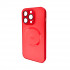 Чохол для смартфона AG Glass Matt Frame Color MagSafe Logo for Apple iPhone 14 Pro Cola Red