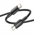 Кабель BOROFONE BX93 Super power 100W fast charging data cable Type-C to Type-C Black