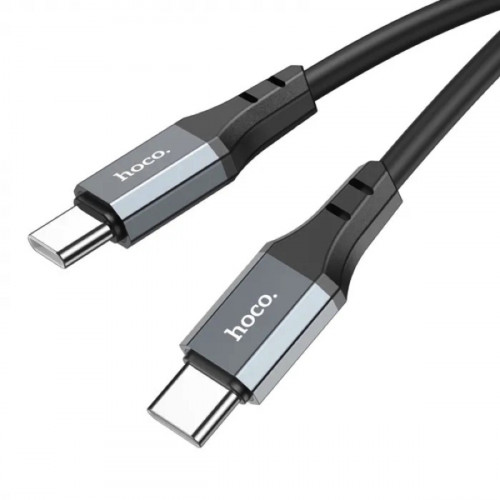 Кабель HOCO X92 Honest 60W silicone charging data cable for Type-C to Type-C(L=3M) Black