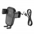 Тримач для мобільного HOCO HW1 Pro wireless fast charge car holder(air outlet) Black