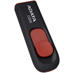 Flash A-DATA USB 2.0 C008 32Gb Black/Red (AC008-32G-RKD)