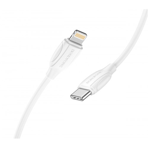 Кабель BOROFONE BX19 Double-speed PD charging data cable for iP 2m White