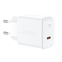 Мережевий зарядний пристрій ACEFAST A21 30W GaN single USB-C charger White