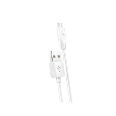 Кабель HOCO X1 USB to Micro  2.4A, 1m, PVC, PVC connectors, White (6957531032038)